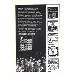 Bajour Columbia Records AD Broadway Theatre 1960s Vintage Print Ad 9 in Camelot